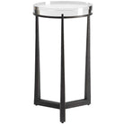 Midas Dark Bronze Round Side Table Uttermost