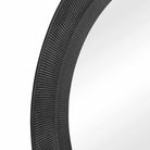 Montgomery Round Black Mirror by Uttermost