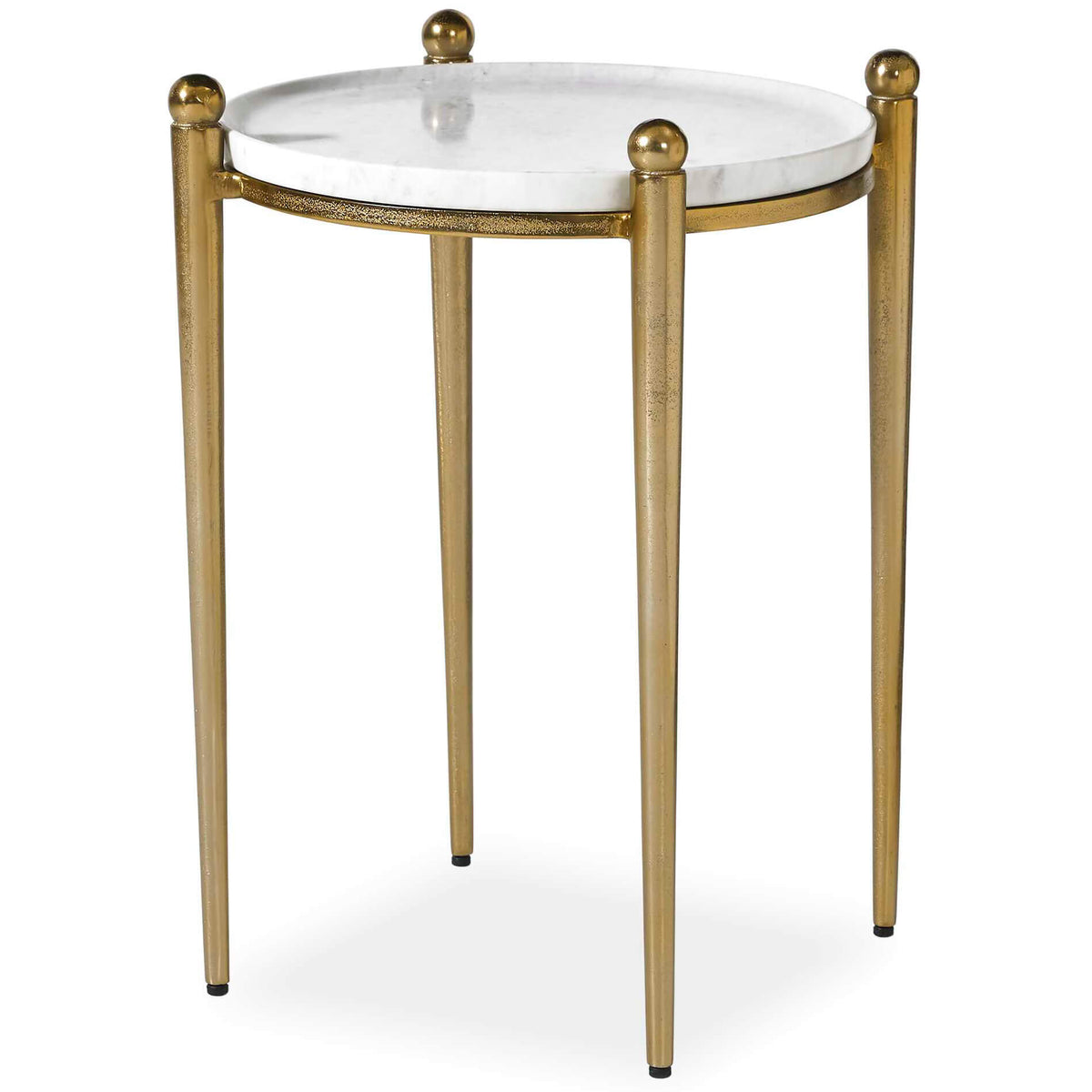 Nahunta Antique Brass Side Table Uttermost
