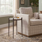 Nahunta Dark Bronze Side Table by Uttermost