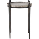 Nahunta Dark Bronze Side Table Uttermost