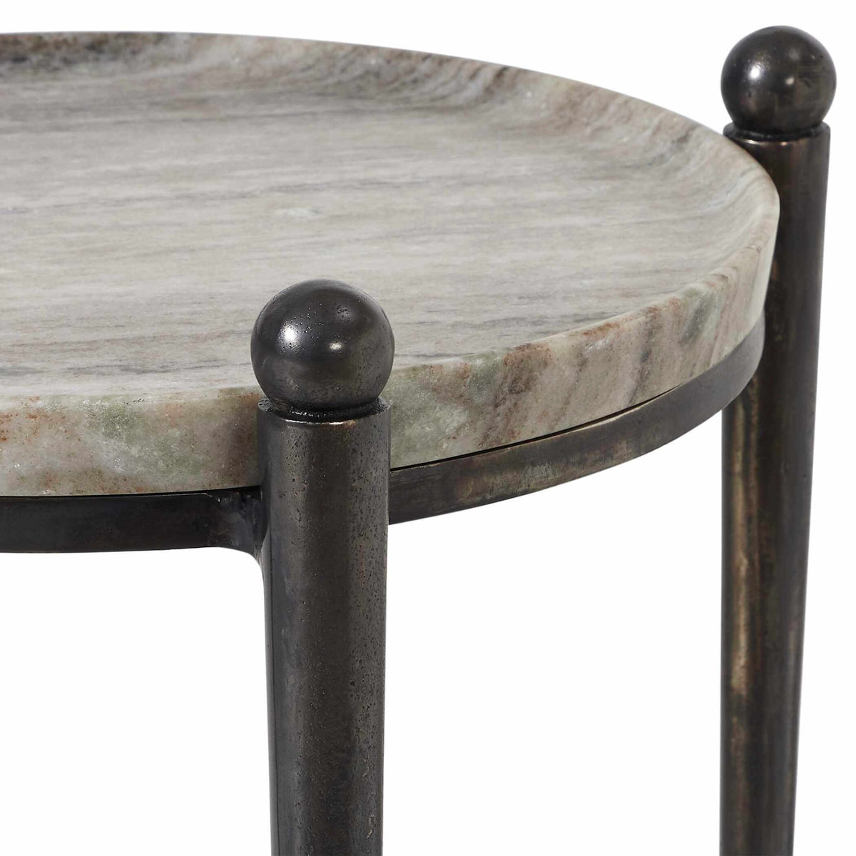 Nahunta Dark Bronze Side Table Uttermost