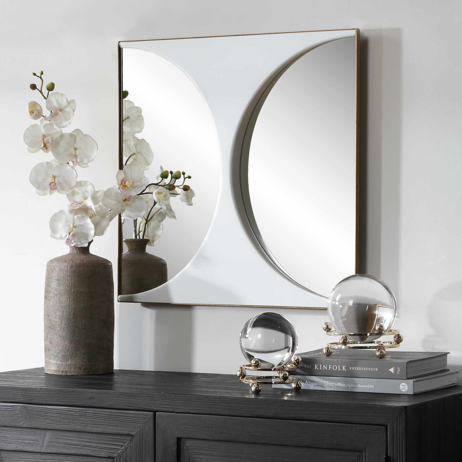 New Moon Square Mirror by Uttermost