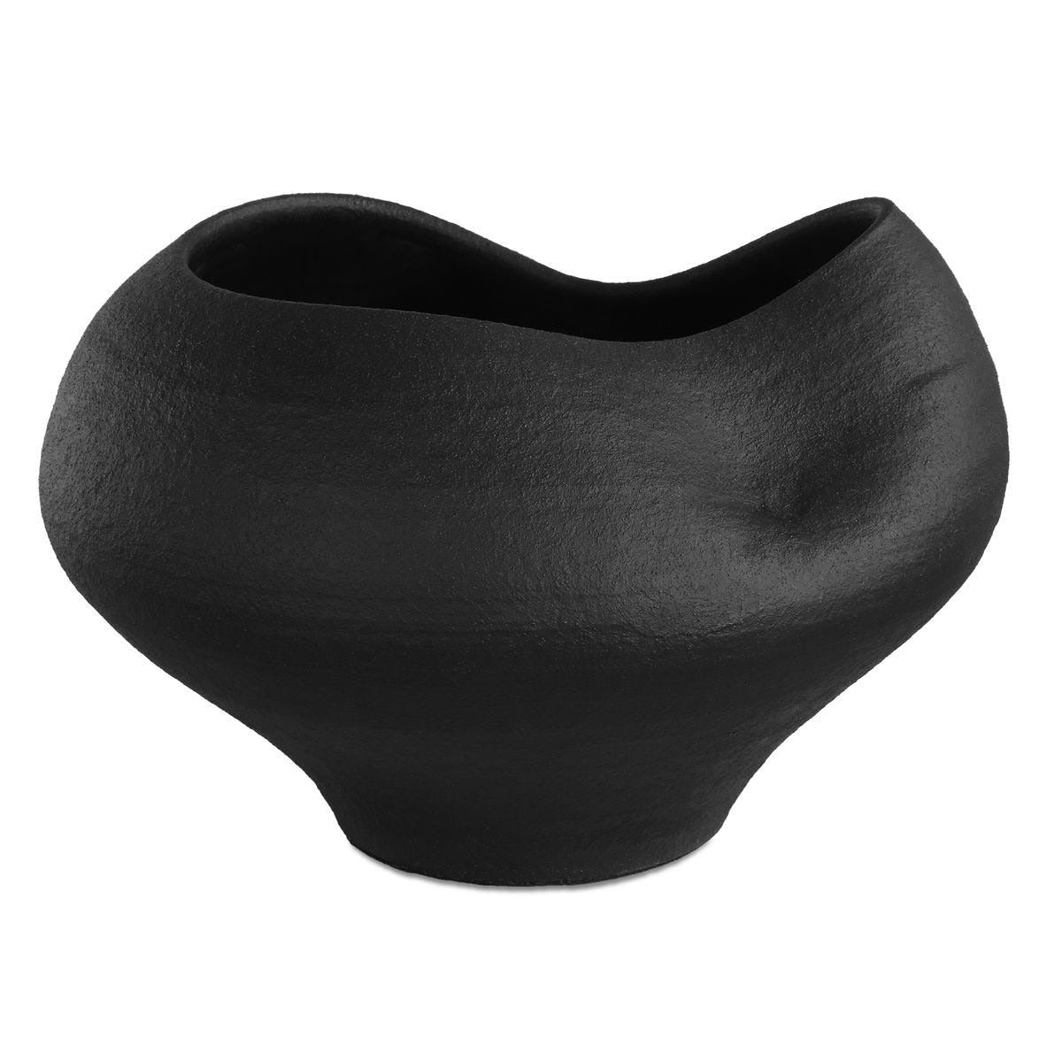 Nocturne Black Ceramic Bowl by Uttermost
