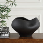 Nocturne Black Ceramic Bowl by Uttermost