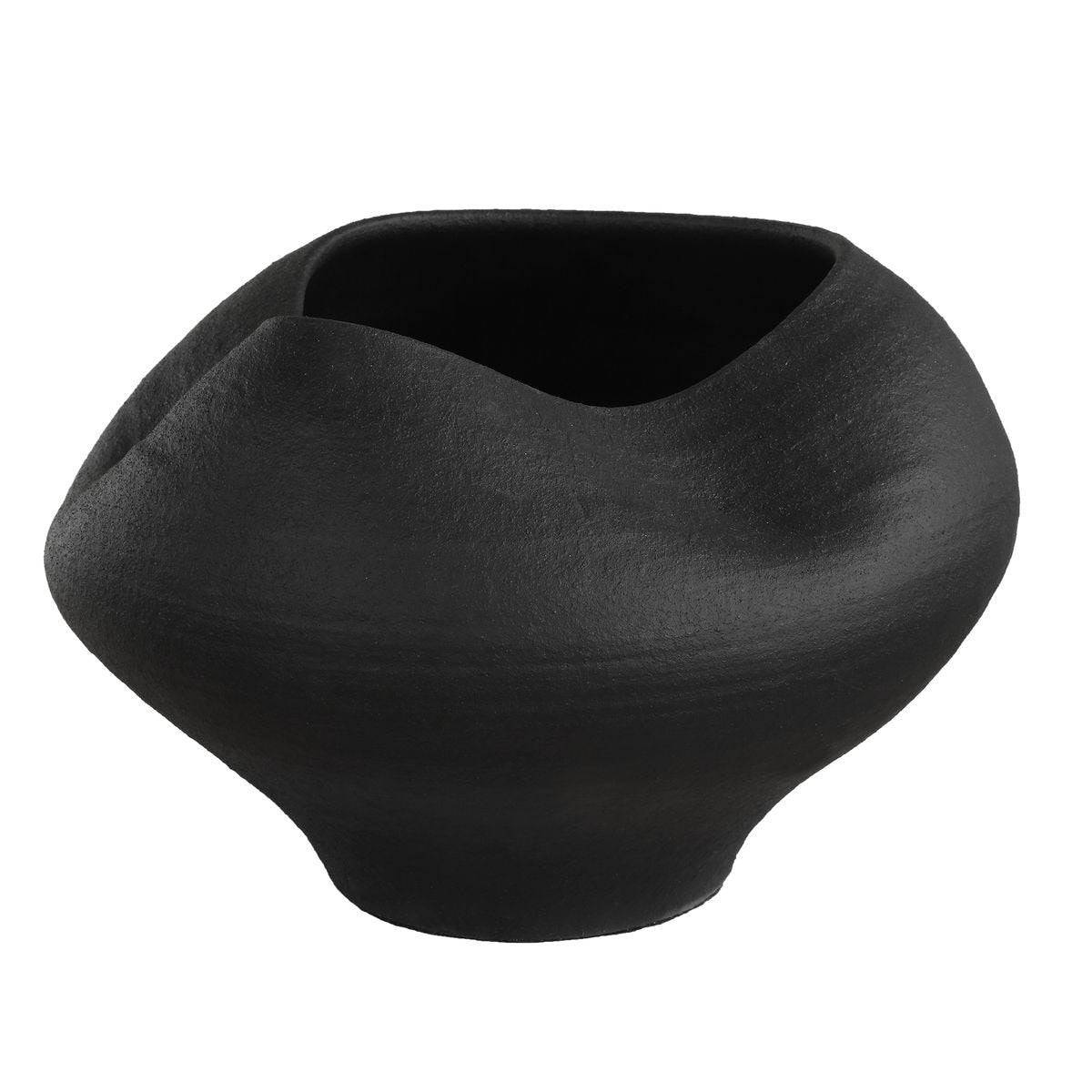 Nocturne Black Ceramic Bowl by Uttermost