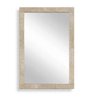 Pave Rectangular Travertine Mirror by Uttermost