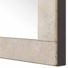 Pave Rectangular Travertine Mirror by Uttermost