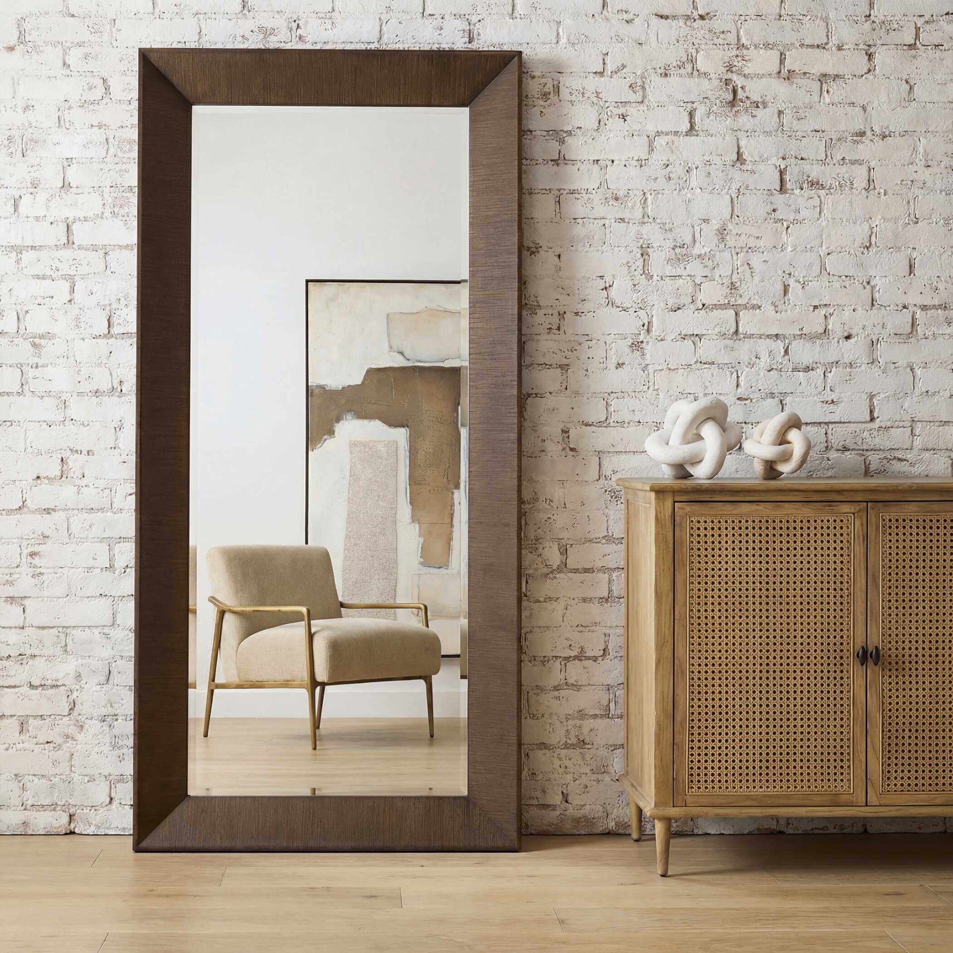 Pearce Tall Walnut Mirror by Uttermost