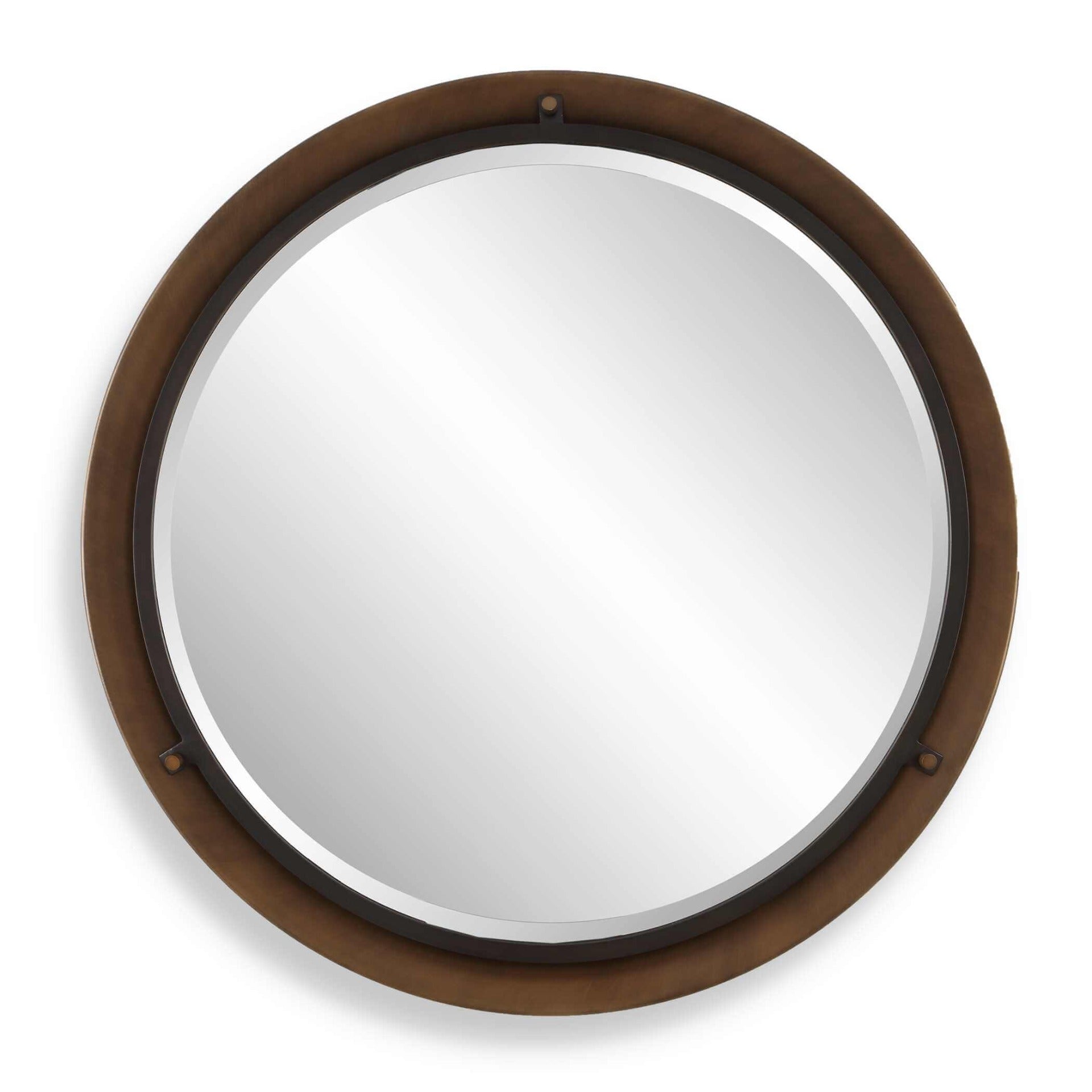 Porthole Bronze Round Mirror by Uttermost