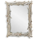 Rooted Reflection Bleached Teak Rectangular Mirror by Uttermost