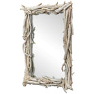 Rooted Reflection Bleached Teak Rectangular Mirror by Uttermost