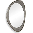 Schiller Oval Antique Nickel Mirror by Uttermost