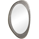 Schiller Oval Antique Nickel Mirror by Uttermost
