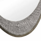 Schiller Oval Antique Nickel Mirror by Uttermost