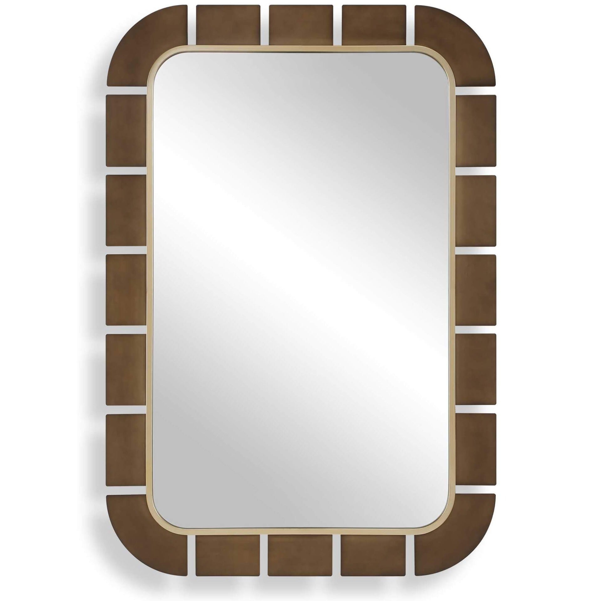 Segment Dark Bronze Mirror by Uttermost