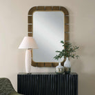 Segment Dark Bronze Mirror by Uttermost