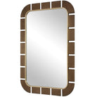 Segment Dark Bronze Mirror by Uttermost