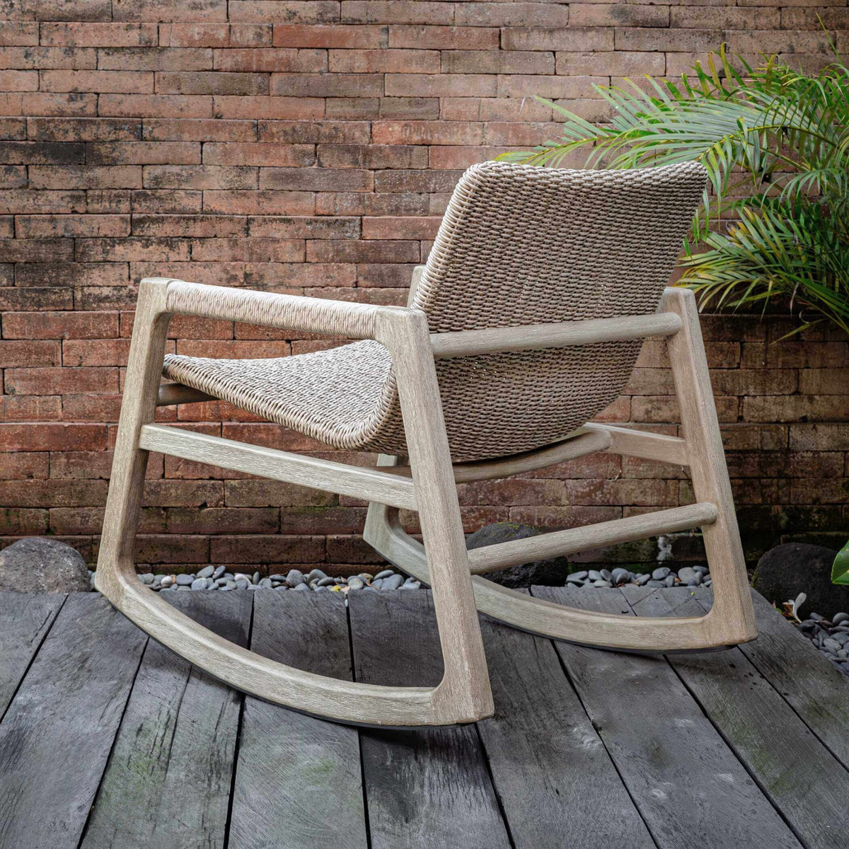 Sumba Outdoor Wicker Rocking Chair Uttermost