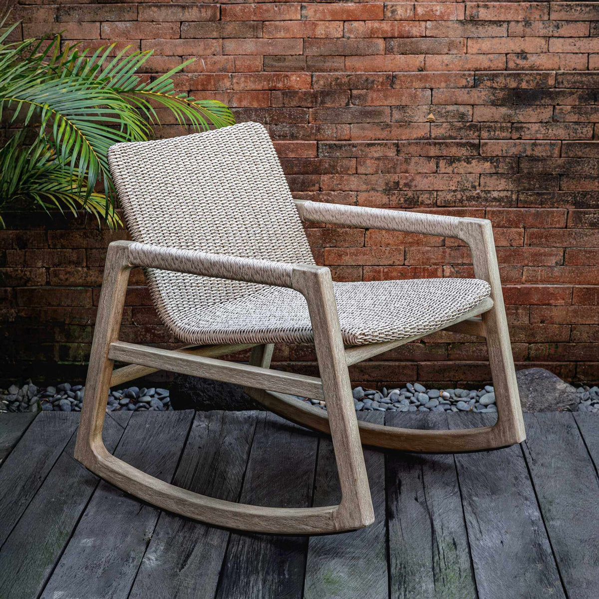 Sumba Outdoor Wicker Rocking Chair Uttermost
