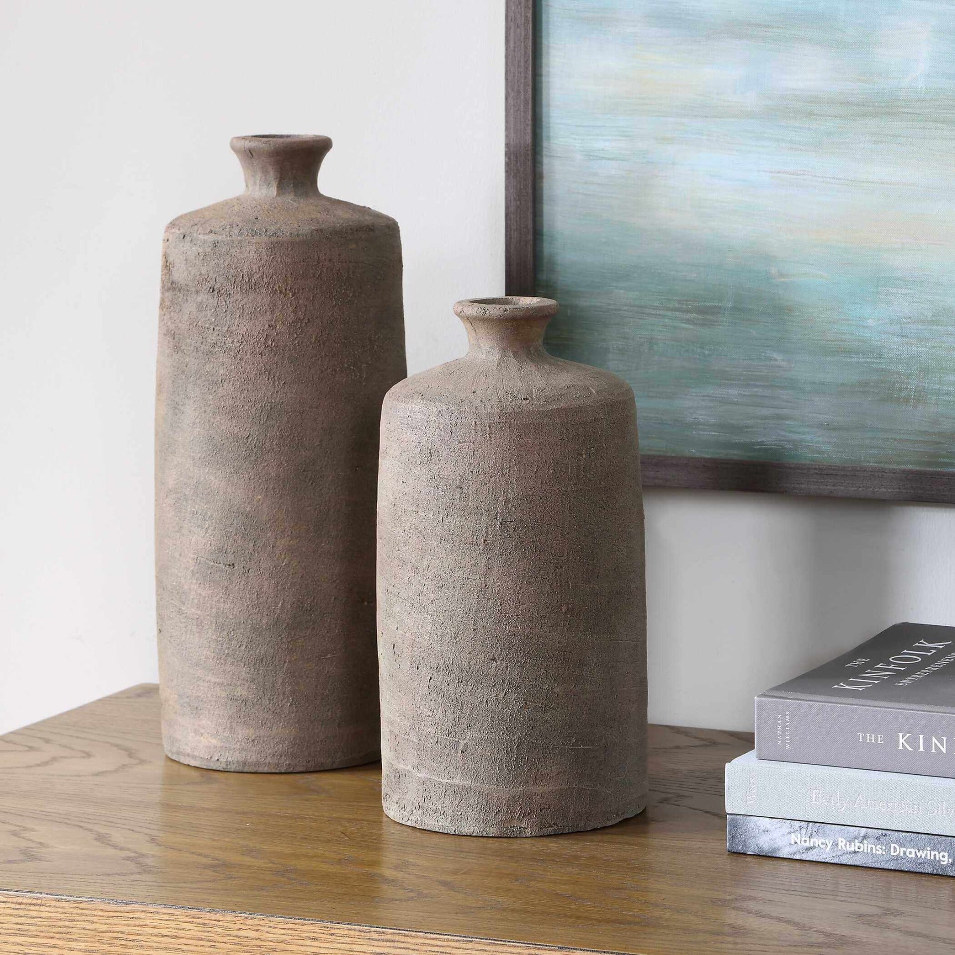 Terrene Clay Vases - Set of 2 by Uttermost