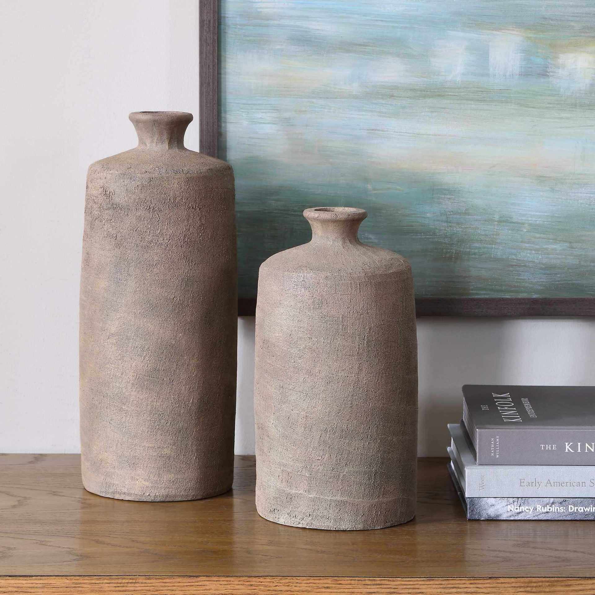 Terrene Clay Vases - Set of 2 by Uttermost