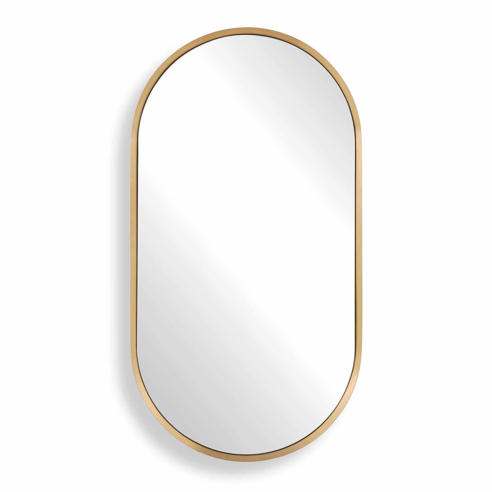 Torrado Oval Brass Mirror by Uttermost