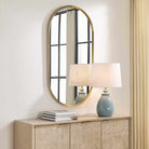 Torrado Oval Brass Mirror by Uttermost