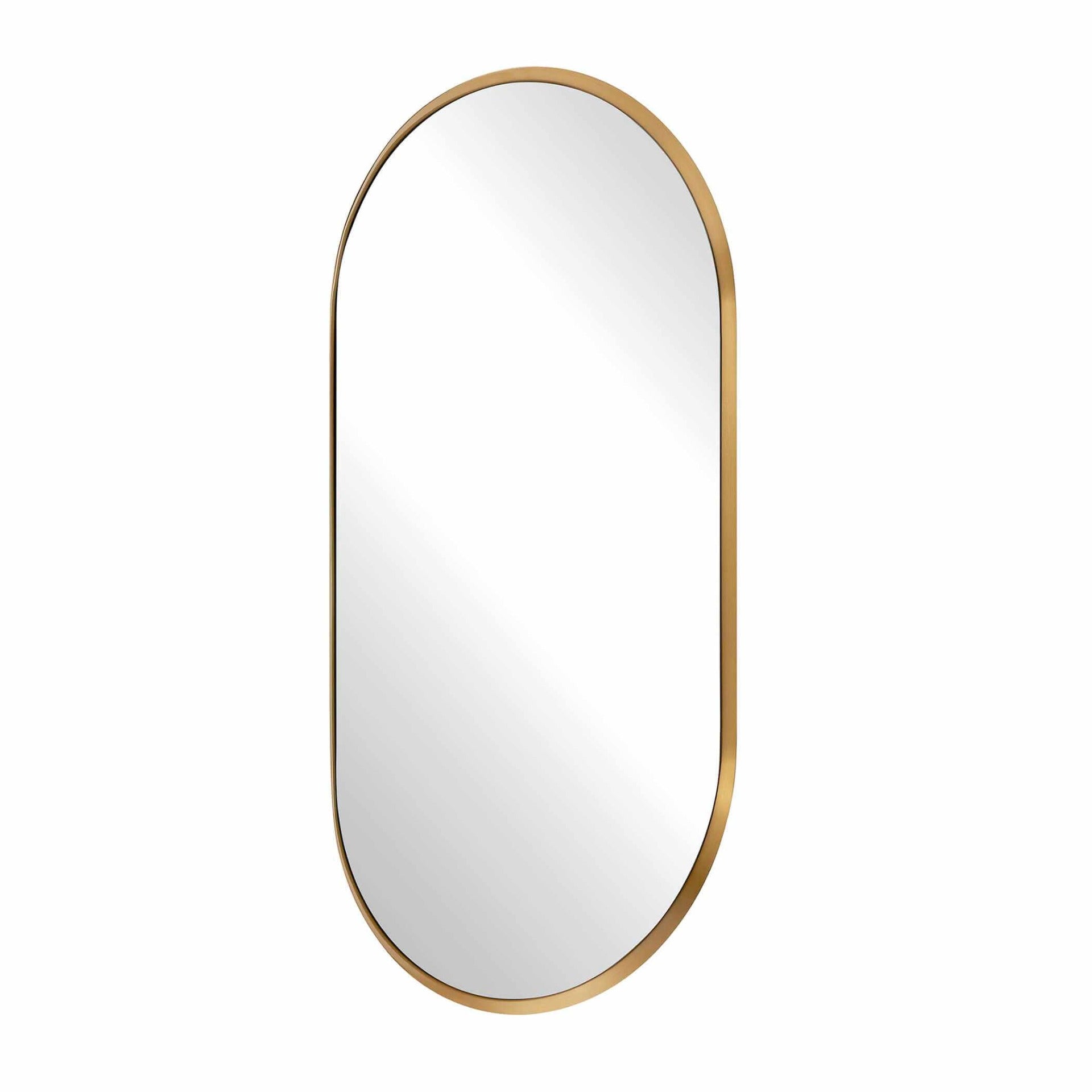 Torrado Oval Brass Mirror by Uttermost