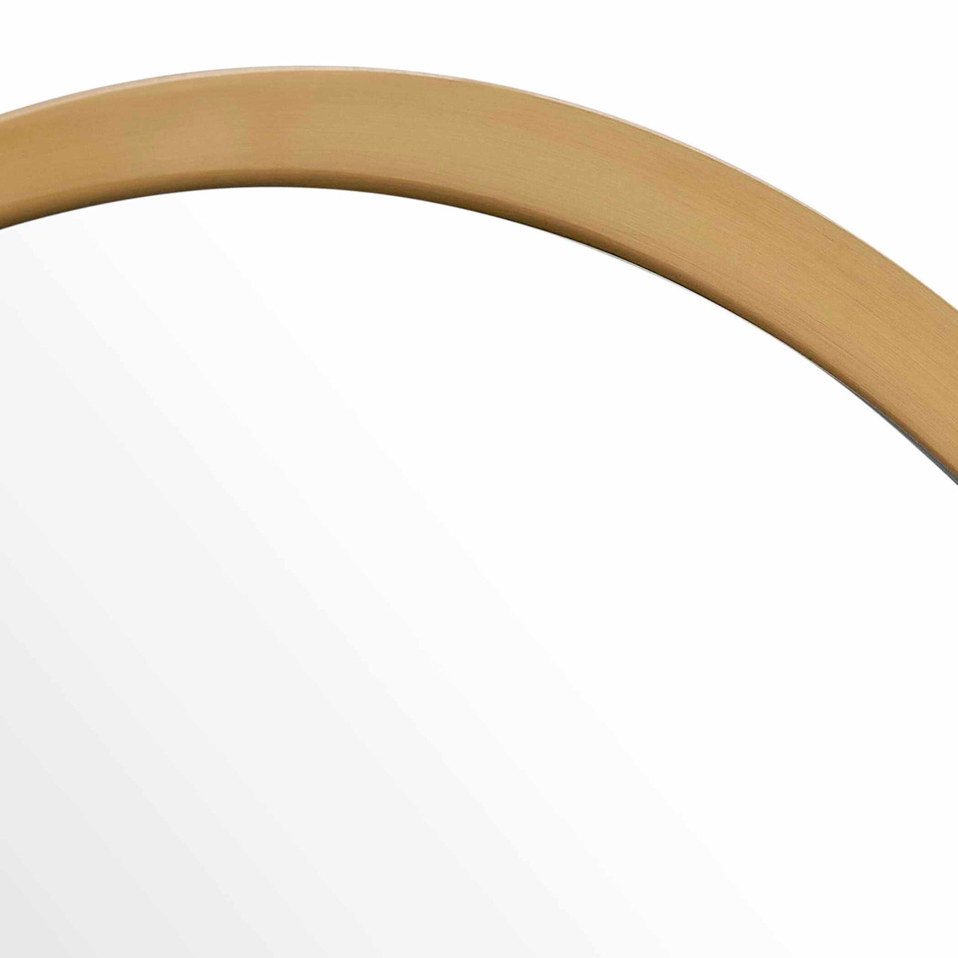Torrado Oval Brass Mirror by Uttermost