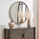 Torrado Round Bronze Mirror by Uttermost