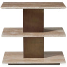 Travertini 3 Tiered Accent Table Uttermost