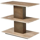Travertini 3 Tiered Accent Table Uttermost