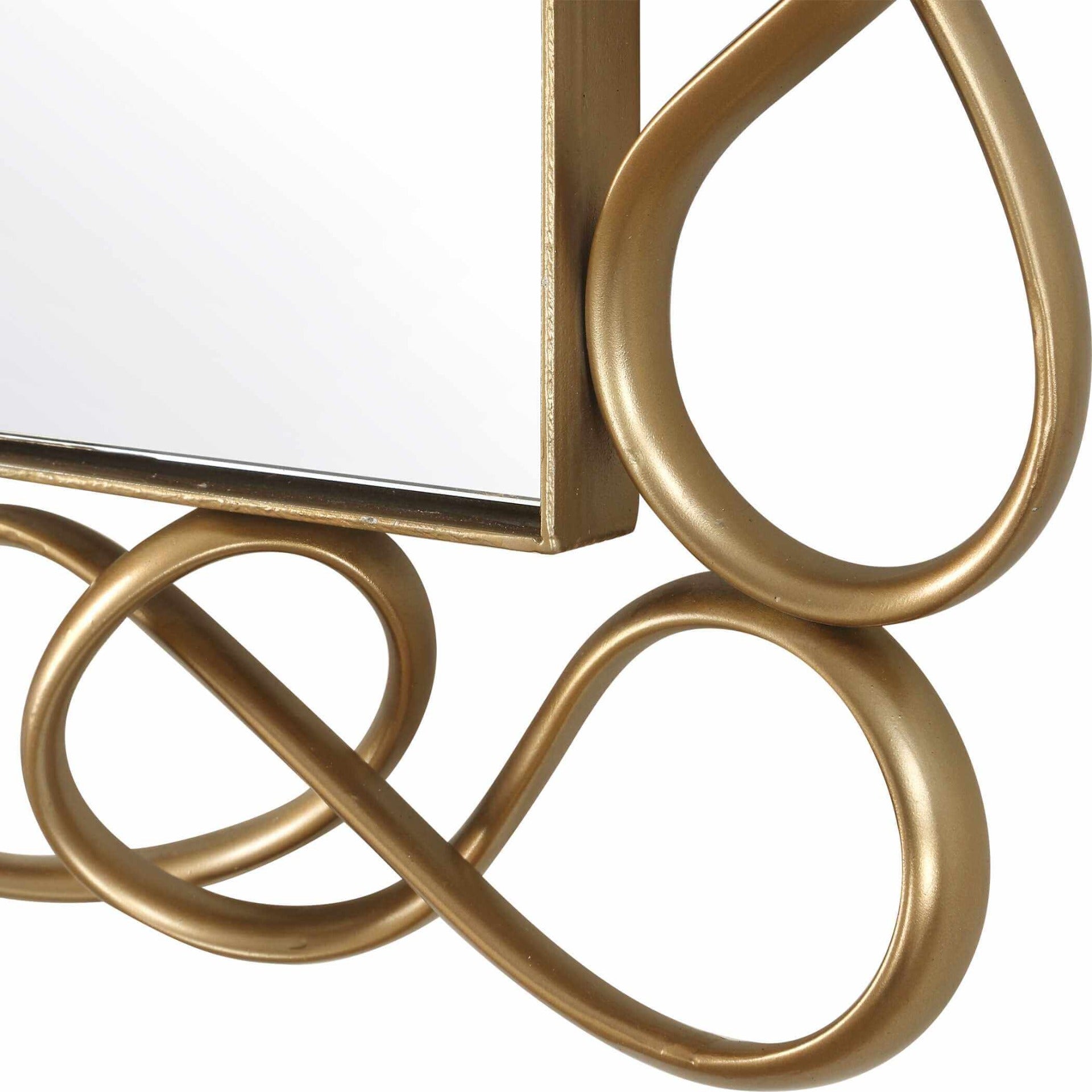 Twist It Antique Brass Mirror by Uttermost