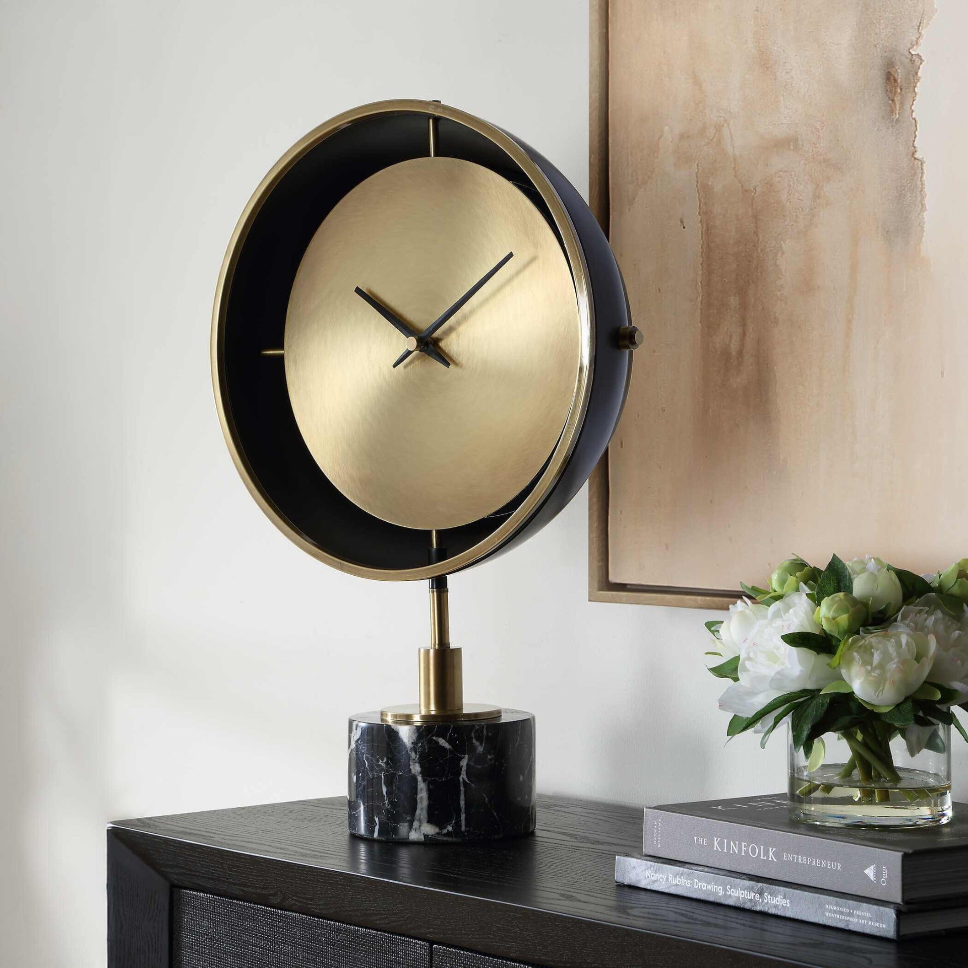 Velar Modern Table Clock by Uttermost