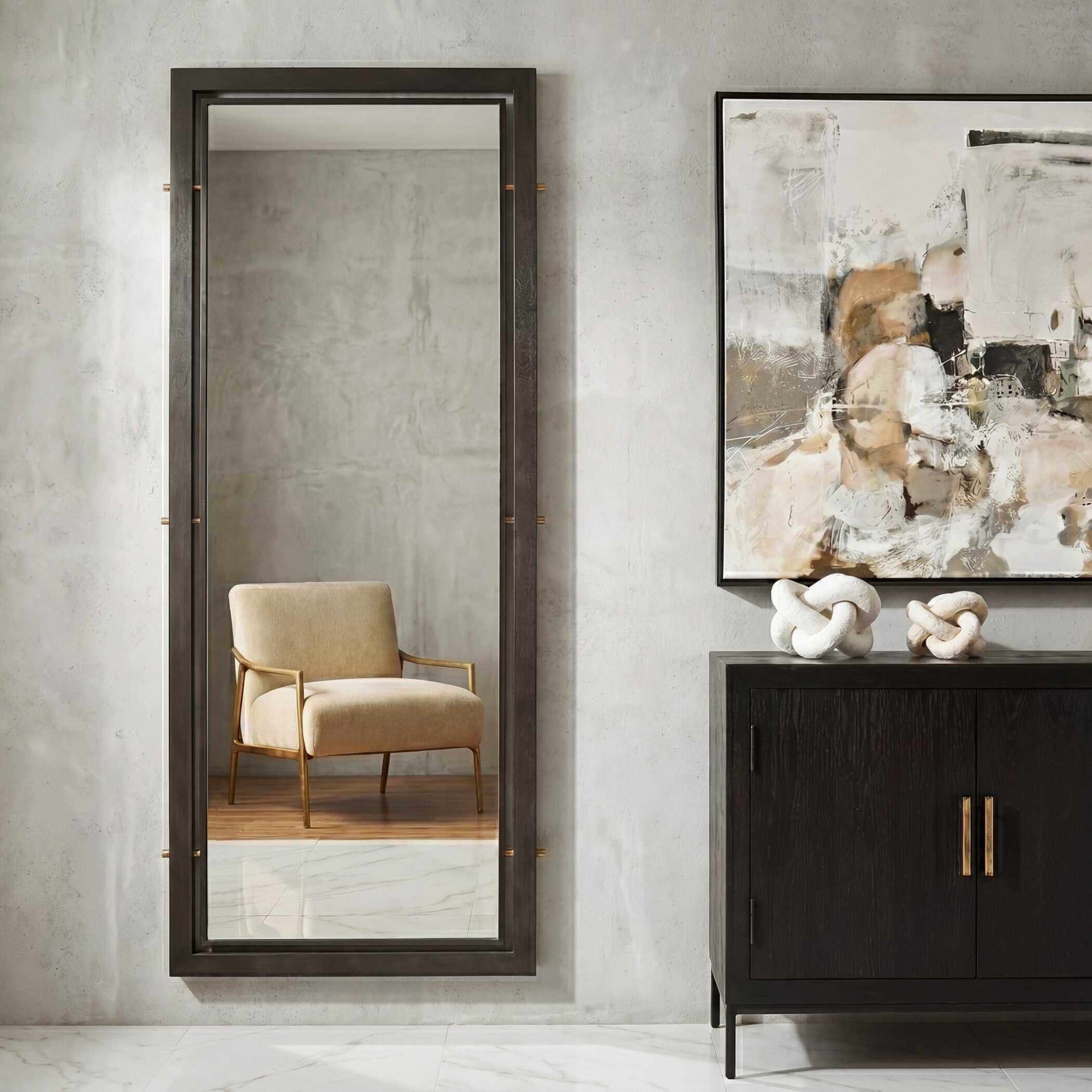 Westley Bronze Tall Mirror by Uttermost