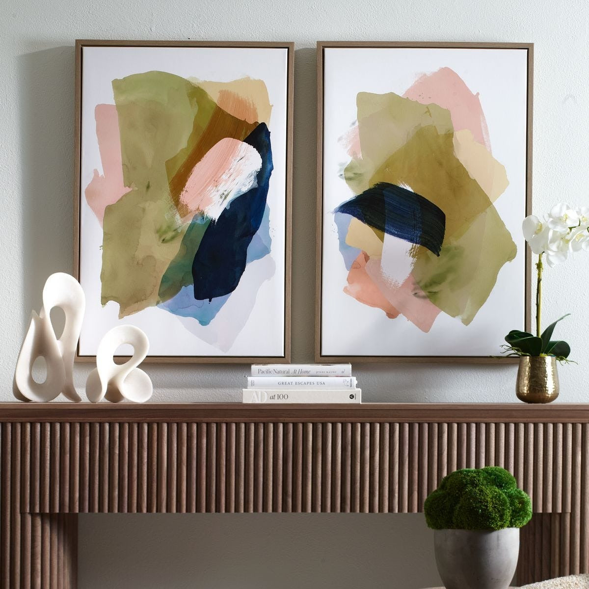 Abstract Afternoon Framed Canvases - Set of 2 by Uttermost