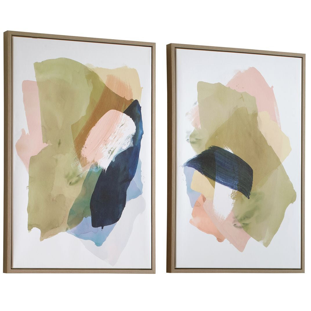 Abstract Afternoon Framed Canvases - Set of 2 by Uttermost