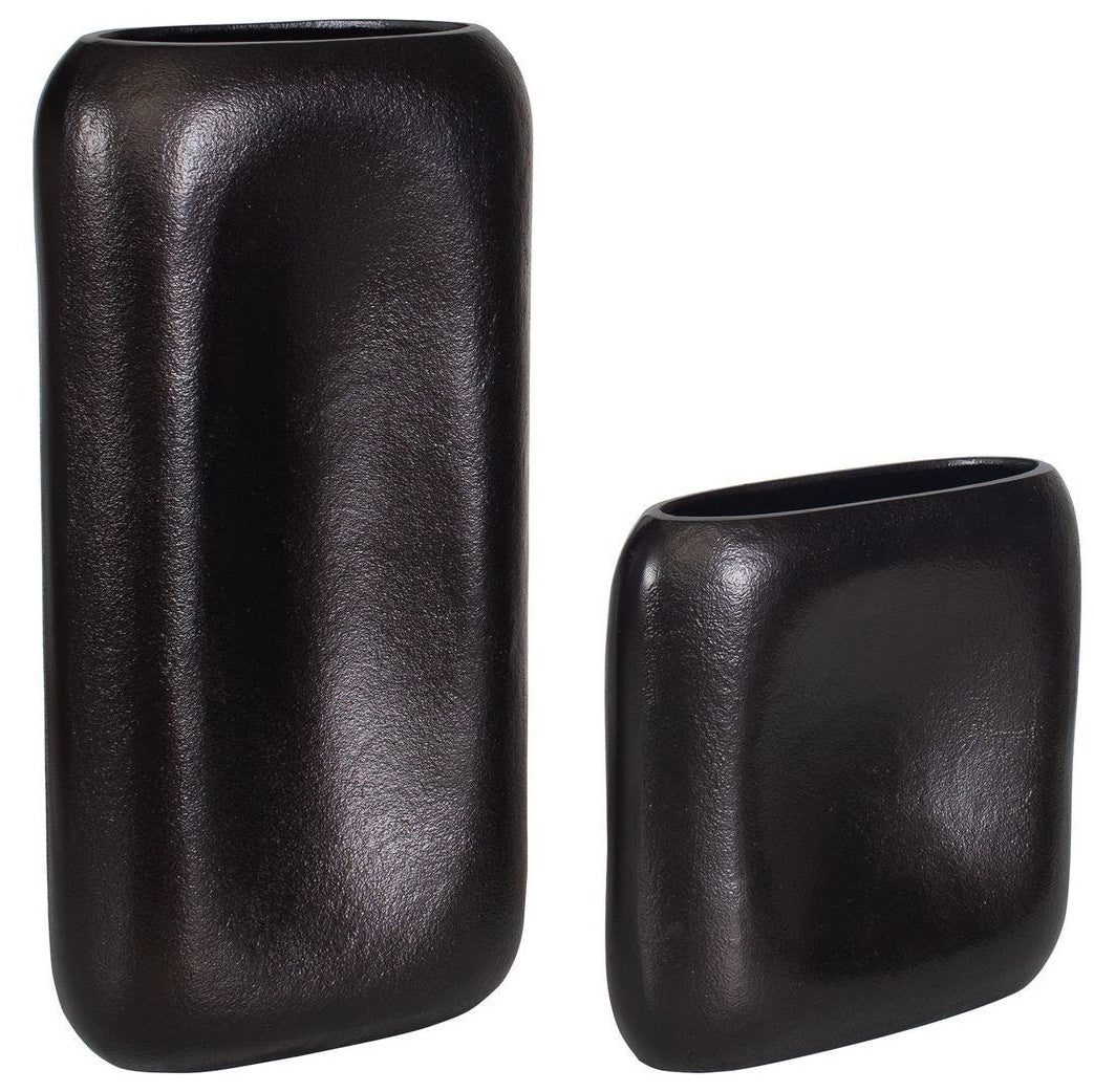 Anodic Vases in Dark Brown - Set of 2 by Uttermost