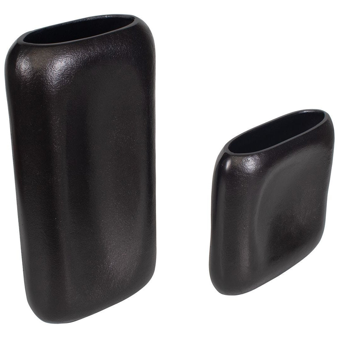 Anodic Vases in Dark Brown - Set of 2 by Uttermost
