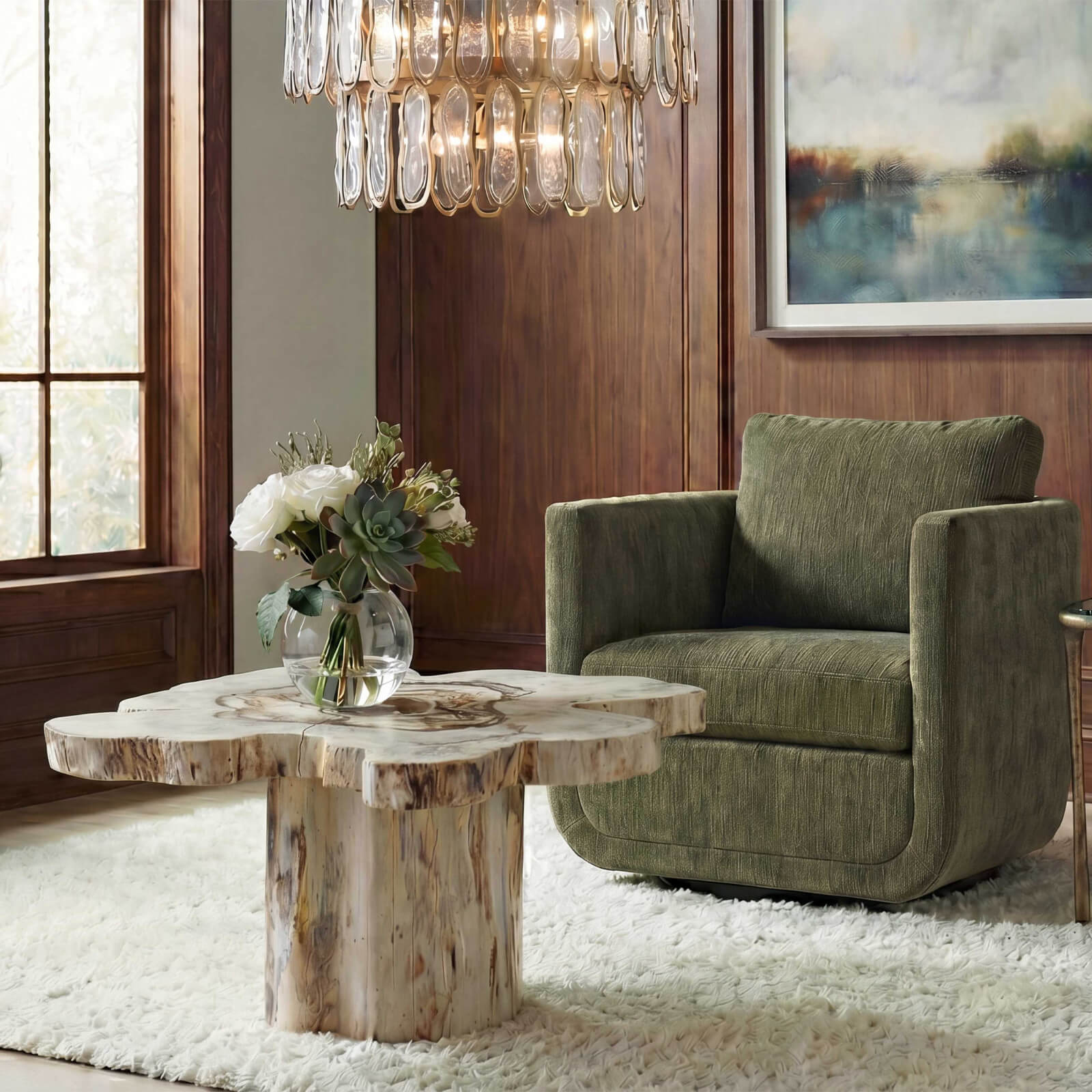 Anzalone Solid Wood Coffee Table by Uttermost