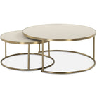 Aragon Nesting Coffee Tables in White - Set of 2 by Uttermost