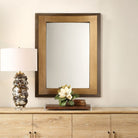 Around The Bend Mirror in Golden Bronze by Uttermost