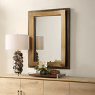Around The Bend Mirror in Golden Bronze by Uttermost
