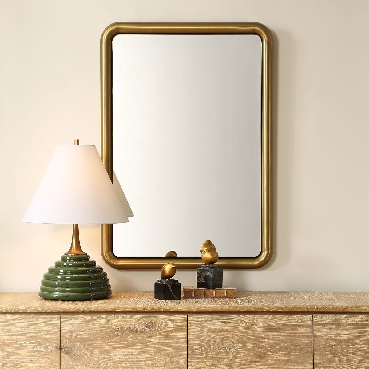Atkinson Modern Mirror in Brass by Uttermost