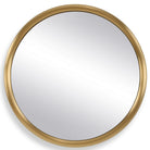 Atkinson Modern Round Mirror in Brass by Uttermost