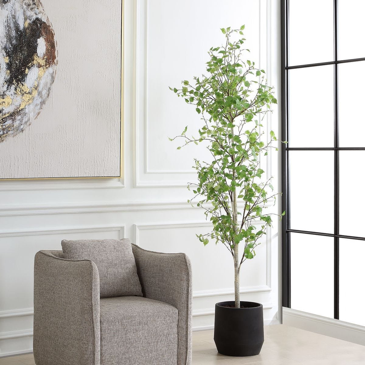 Boreal Potted Birch Tree by Uttermost