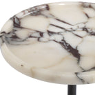 Brunson Drink Table in White Marble by Uttermost