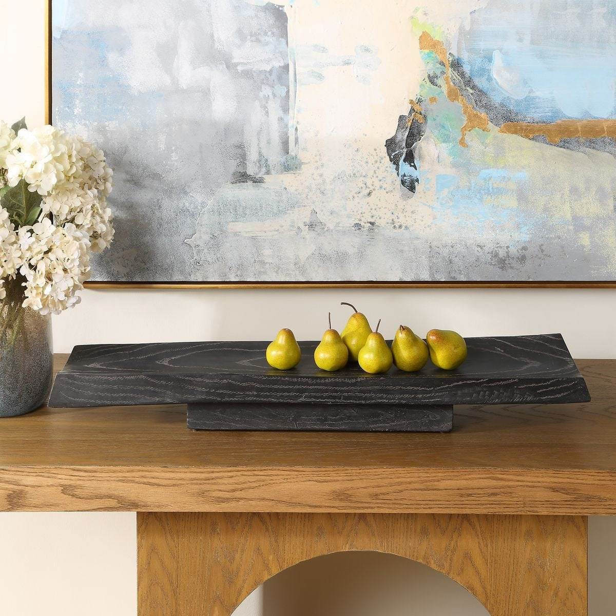 Ciaran Indoor-Outdoor Tray in Wood by Uttermost