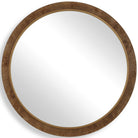 Cleveland Round Mirror in Burl Wood by Uttermost